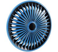 DONFAMDS Enjoliveurs de Jante 13 Pouces Bleu Noir en Acier Inoxydable, Cache-moyeu Décoratif pour Roues Automobiles, Accessoire Automobile Résistant et Compatible pour Jantes de Voiture