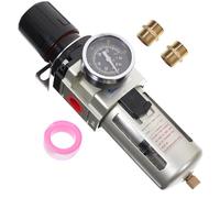 DONFAMDS Filtre Séparateur Eau/huile pour Compresseur D'air avec Régulateur de Pression Intégré, Manomètre Numérique Précis, Accessoires Pneumatiques, Compatible Compresseur Portable,