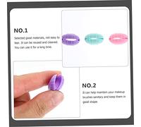 DONFAMDS Housses De Protection En Silicone Pour Pinceaux De Maquillage 3 Pièces Taille Moyenne Protection Anti-poussière Portable Voyage Accessoires Coloris Rose, Vert Clair Et Violet