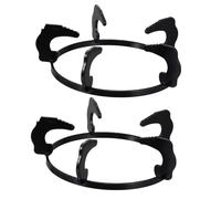 DONFAMDS Lot De 2 Supports En Fonte Diamètre 18,5 Cm Pour Cuisinière à Gaz Domestique, Antidérapants, Compatibles Wok Et Petite Casserole, Adapté Pour Plaque De Cuisson Encastrée