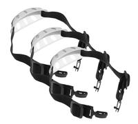 DONFAMDS Lot de 3 Jugulaires Réglables en Polyester et Caoutchouc pour Casque de Chantier, Sangles Élastiques de Mentonnière Résistantes la Déchirure, Compatibles Casques de Sécurité,