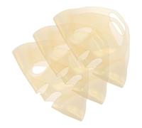 DONFAMDS Lot de 3 Masques Faciaux Réutilisables en Silicone Extensible Doré Couvre-Masque Ergonomique Oreilles Élastiques Masque Facial pour Soin Hydratant et Routine Beauté Quotidienne