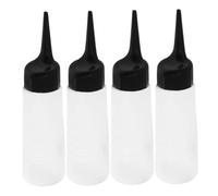 DONFAMDS Lot De 4 Flacons De Mélange Pour Capillaire Shampoing Permanente Coiffeur Applicateur De Applicateur D'Huile Capillaire Flacon D'Application