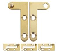 DONFAMDS Lot de 4 sets de Charnières Cachées en Cuivre pour Porte Pivotante Rotation 360° Haut/Bas Charnières à Pivot Robustes et Silencieuses Quincaillerie de Porte Intérieure Cuisine