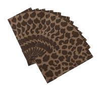 DONFAMDS Lot de 50 Paquet en Papier pour Bonbons et Biscuits Motifs Léopard Délicats, sans Odeur, Faciles à Transporter, pour Fêtes et Occasions Festives