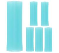 DONFAMDS Lot de 6 Pinces à Épiler et Ciseaux Manucure Capuchons Antidérapants en Silicone, Taille Compacte, Accessoires Nail Art pour Usage Professionnel et Voyage Couleur Aléatoire