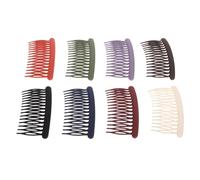 DONFAMDS Lot de 8 Peignes à Cheveux Mate pour Femmes, Peignes Décoratifs Français Multicolores, Fixation Frange Latérale, Accessoires Coiffure pour Usage Quotidien et Mariages, Adaptés
