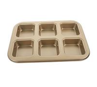 DONFAMDS Moule à Pâtisserie Carré Antiadhérent pour Mini Cakes et Cupcakes Résistant Chaleur Moule de Cuisson Pratique pour Four Standard pour Pâtisserie Maison
