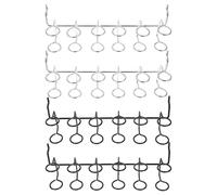 DONFAMDS Organisateur D'outils 4pcs pour Panneau Perforé en Acier Inoxydable Multiples Anneaux, Porte-Tournevis et Clés et Grosse Capacité de Charge pour Garage Organisé