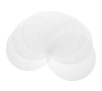 DONFAMDS Papier de Cuisson Rond en Papier Sulfurisé Blanc, 100 Feuilles, Résistant à Haute Température Surface Antiadhésive, pour Cuisson et Grillade à Domicile