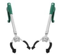 DONFAMDS Pince Ramassage Déchets à Longue Portée en Plastique Prise Confortable 2pcs Outil de Préhension Polyvalent pour pour Objets et Ordures