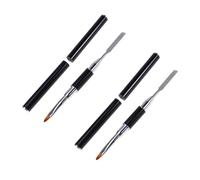 DONFAMDS Pinceau Gel Uv Double Extrémité Pour Ongles Outil De Manucure Pour Extensions De Gel Brosse Et Grattoir à Ongles