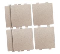 DONFAMDS Plaque de Mica et Protection les Brûlures Isolation Haute Température 6pcs, Feuille de Résine Argentée Accessoire de Remplacement pour Four à Micro-ondes