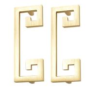 DONFAMDS Poignées de Porte Vintage en Alliage de Zinc Or, 2 Pièces, Installation Facile, Style Antique Chic pour Placards et Armoires