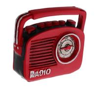 DONFAMDS Radio Rétro Décorative Modèle De Table Fausse Ornement Vintage Décoration Intérieure Maîtresse Réaliste