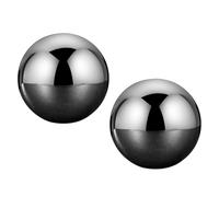 DONFAMDS Refroidisseur de Bouteille en Acier Inoxydable Argenté, Glaçons Ronds Réutilisables sans Dilution pour Vin Blanc et Vodka, Conserve la Saveur Originale