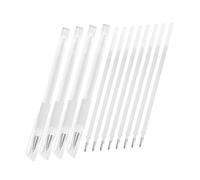 DONFAMDS Stylo de Maquillage Waterproof Blanc pour Positionnement Précis, Lot de 12 Set de Pièces, Outil Professionnel de Cartographie des Sourcils et Tatouage Cutané