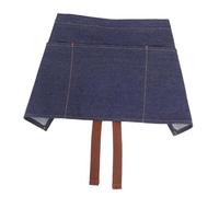 DONFAMDS Tablier de Serveur Denim Coton avec Poches Multiples Demi-tabliers Confortables pour Serveurs et Serveuses Facile à Nettoyer et Adapté Aux Restaurants Bistrots