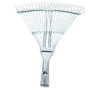 DONFAMDS Tête de Râteau de Jardin Réglable 29-46 Cm 22 Dents en Métal Électroplacé pour Ramassage Feuilles et Débris Extérieur Jardin Pelouse Usage Polyvalent Robuste et Portable