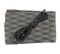 DONFAMDS Tissu de Remplacement en Toile Canvas pour Fauteuil Pliant Noir Design Respirant et Support Solide, Accessoire pour Chaise Longue D'extérieur et Pêche
