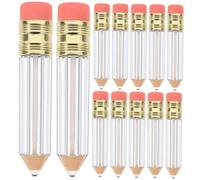 DONFAMDS Tubes Rechargeables Doux et Étanche pour Gloss à Lèvres Lot de 12 pour Créer Son Propre Rouge à Lèvres en Plastique, Forme Crayon Réaliste