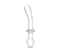 Dong et Plug en Verre Classic Curved Dual Ended Transparent