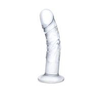 Dong Incurvé et Veiné en Verre Curved Transparent