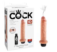 Gode Ejaculateur Réaliste 17,8 cm King Cock Rose