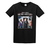 DONG-XIANG Bill & Ted's Excellent Adventure We're History Phone Booth Keanu T-Shirt Black 3XL