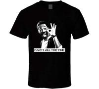 DONG-XIANG Eddie Murphy Party All The Time 80s Beverly Hills Cop Parody Mens T Shirt T-Shirt Black S
