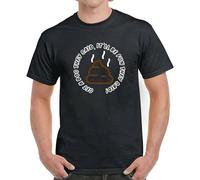 DONG-XIANG Funny Dog Lockdown Christmas t Shirts Mens - Love - Comedy - Fun - Fathers Day T-Shirt Black S