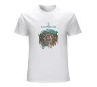 DONG-XIANG Men's Tshirt Blue Oyster Cult Fire of Unknown Origin T-Shirt WhiteXL