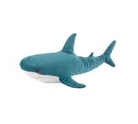 DongAi Oreiller en peluche requin géant bleu, jouet super doux de 79,8 cm