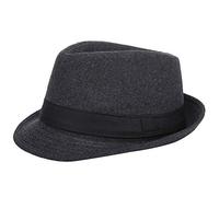 DongBao Chapeau Fedora Feutre Chapeau de Jazz Chapeau Trilby Pliable Feutre Style Rétro à Bords Roulés Casquettes Souples Chapeaux Melon - Femme Homme