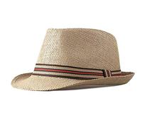 DongBao Femme Homme Chapeau de Soleil Panama en Paille Léger Panama Hat pour Jardin Voyage Plage été