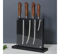 DongBao Porte-couteau Magnétique Double côté - Blocs de Couteau en bois Universels, Organisateur pour Couteaux, Ciseaux, Couverts de Cuisine