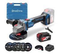 DongCheng Meuleuse d'angle sans fil 18V, Ø 125 mm, 1000W