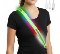 Dongcill Lampe Course à Pied,Gilet de sécurité LED Rechargeable,Lampe Pectorale Running,Lampe Running,pour Le Jogging,Le Cyclisme la Nuit pour Enfants Adultes - Color LED