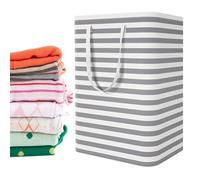 DONGDA Grand Panier à Linge, 75L Corbeille a Linge Pliable Paniers Linge pour Vêtements, Imperméable Sac à Linge avec Poignées, Lin Panier Linge Sale pour Chambre Salle de Bain (A)