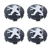 DONGDONG 4 Pièces Car Cache Moyeux pour Peugeot RCZ 2010-2013, Enjoliveur Voiture Accessoires décoration Centre de Jante Capuchons,60MM
