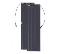 DongDongQiang 400W Panneau Solaire Kit 2 PCS 200W, Flexible Panneau Solaire Hors Réseau Système 12V Photovoltaïque Monocristallin Module, avec Double USB Ports Black