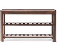 DONGGANSHI Étagère à chaussures en bois à 2 étagères multifonction pour vestiaires, couloirs, entrées, chambres à coucher, banc à chaussures à changer, poids 150 kg, 60/80 cm