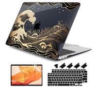 DONGKE Compatible avec modèles A2337 M1 A2179 A1932 des années 2021 2020 2019 2018 avec écran Retina et Touch ID - Golden Wave