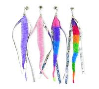 4 Pièces Jouets de Chat de Porte Suspendus Auto-jouants,Jouets de Chat Interactifs avec des Cloches pour la Chasse Aux Chats D'intérieur Faisant de l'exercice pour Éliminer L'ennui