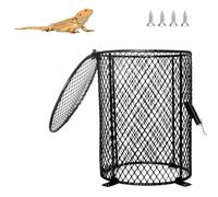 DONGKER Abat-jour de Protection pour Lampe Chauffante pour Reptiles,Protection Anti-brûlure en Maille pour Dragon Barbu,Lézard,Tortue,Serpent,Tortue,Oiseaux (lampe Non Incluse)