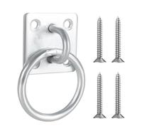 DONGKER Anneau D'attache Mural pour Chevaux,Fournitures D'arrimage Écurie avec 4 Vis de Fixation pour Stalle,Ecurie,Sellerie,Grange