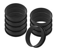 DONGKER Anneaux a Crumpet,8 Anneaux a Muffins Anglais Antiadhésifs en Acier Inoxydable pour Cuisson des Muffins Anglais,des Crumpets,Mousse