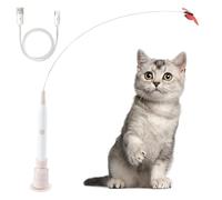 DONGKER Baguette Autoportante pour Chat,Ventouse Rotative a 360°,Jouet D'éveil Automatique pour Chatons D'intérieur,Double Mode D'interaction Intelligente avec Fil d'acier Haute Élasticité