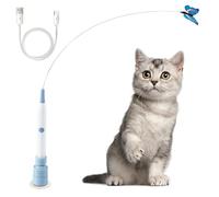 DONGKER Baguette Autoportante pour Chat,Ventouse Rotative a 360°,Jouet D'éveil Automatique pour Chatons D'intérieur,Double Mode D'interaction Intelligente avec Fil d'acier Haute Élasticité