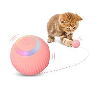 DONGKER Balle Intelligente pour Chat,Jouet Chat Interactif,Rotation Automatique a 360 Degrés et Chargement USB,Jouet Chat Interactif Interieur pour Chat Chatons